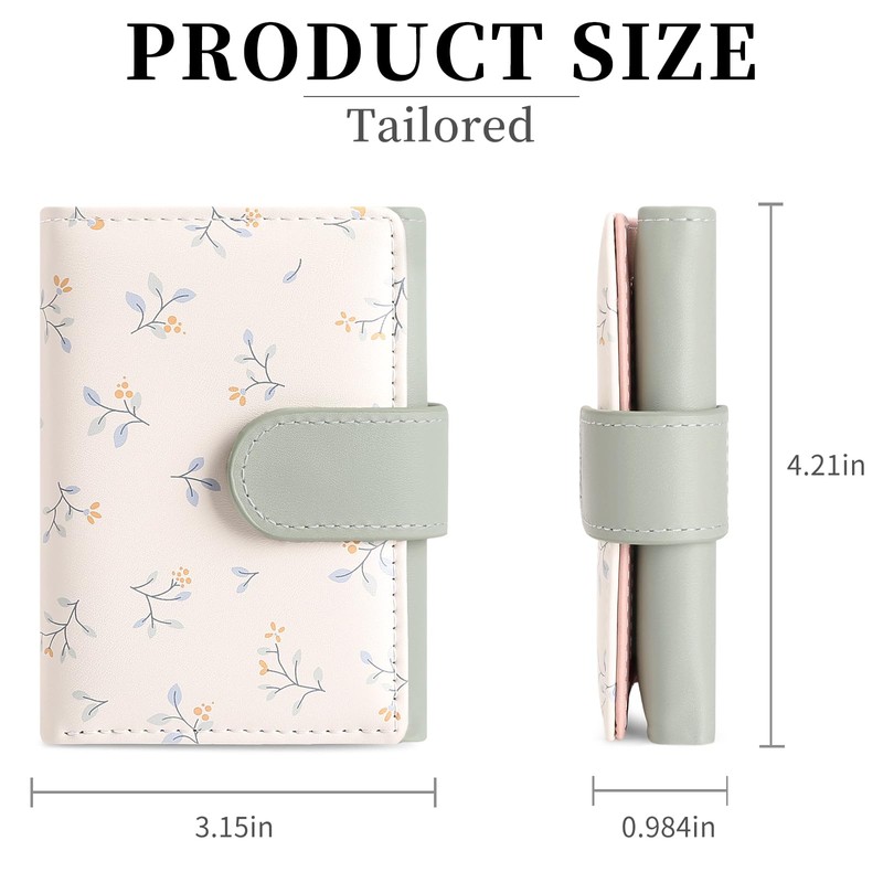 Small Wallets for Women Trifold Vegan Leather Wallet RFID Blocking