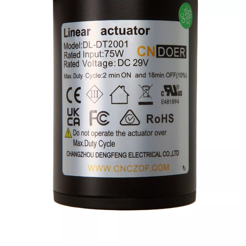 DL Linear Actuator Motor Model DL-DT2001-160-