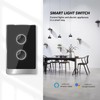Smart Wall Light Switch, 2.4GHz 2 Gang WiFi Touch Switches,
