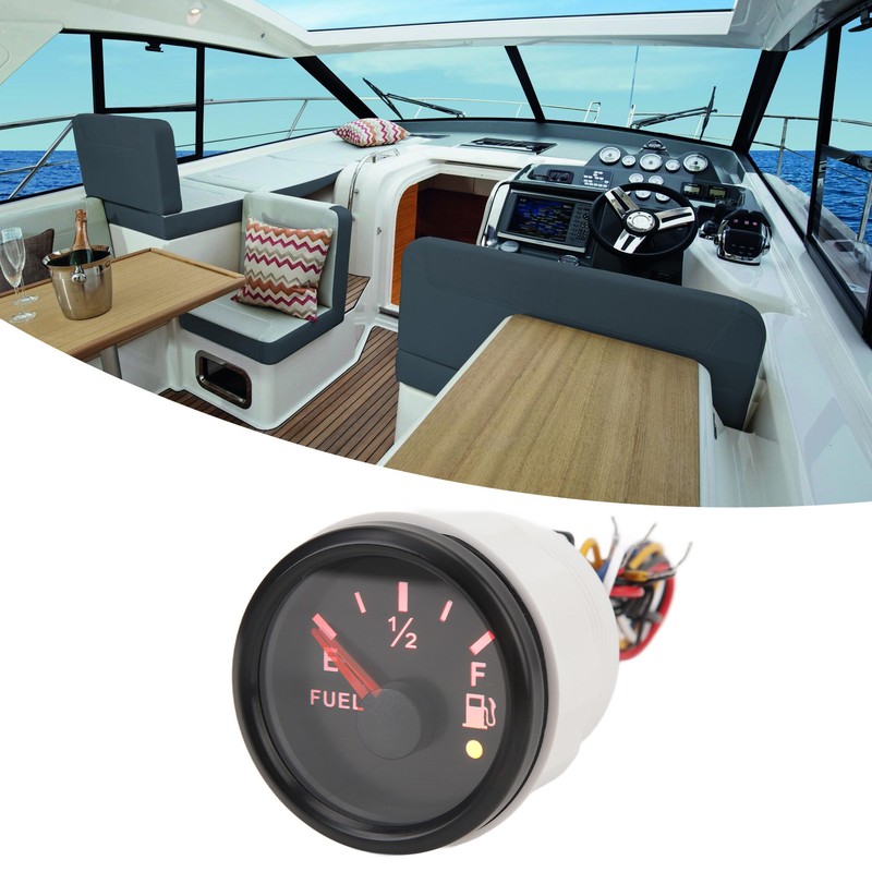 2in Fuel Level Gauge Colorful Backlight Fuel Level Meter for