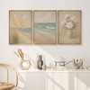 SIGNWIN Framed Canvas Print Wall Art Set Soft Coastal Serenity