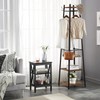VECELO Industrial Coat Rack,Enterway Clothes Stand with 2 Tier Storage