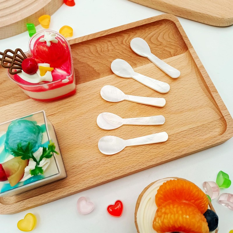ZUDKSUY Caviar Spoons 20Pcs Mother of Pearl Spoons- Shell Spoon