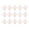 100Pcs Airplane Shaped Paper Clips Metal Lightweight Multipurpose Cute Shaped