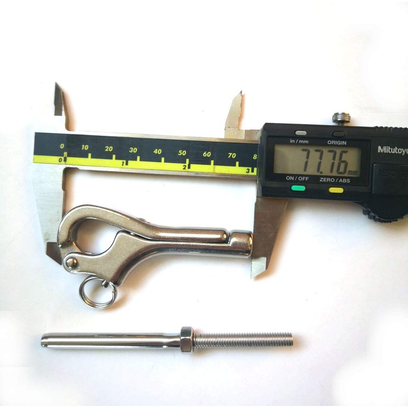JY-MARINE 316# Stainless Steel Quick Release Pelican Hook Shackle Sailing