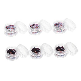 TEHAUX Star Shaped Sequins for Nail Art Assortment Independence Day Glitter Diy Decor