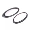 carmotion88 Matte Black Front Rear Emblem Trim Ring Badge Kit