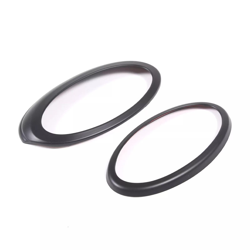 carmotion88 Matte Black Front Rear Emblem Trim Ring Badge Kit