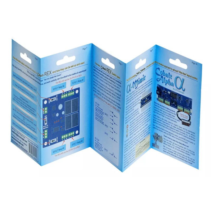 DCCconcepts DCC Concepts ~ Cobalt SPDT Relay Extension Board ~DCP-REX