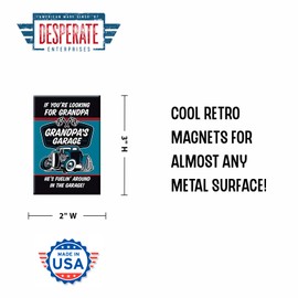 Desperate Enterprises Grandpa's Garage Refrigerator Magnet