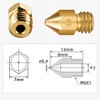 Yoholda 12PCS 3D Printer Nozzle, 0.4mm Brass Nozzles, High Temperature