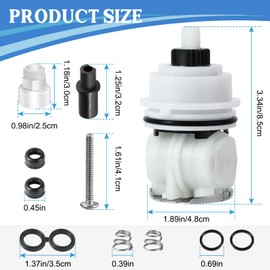 RP32104 Shower Cartridge Replacement, Compatible with Delta Monitor 1700 series(1998-2005) Showers Cartridge, RP32104 Cartridge Assembly for Bath Tub/Shower Faucet Valve