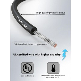 12pcs/40in. Alligator Clips Electrical with Wires UL1015/18AWG, 6 Colors Jumper Test Leads Set, 1.77in. Clips Soldered with Wires-EDGELEC