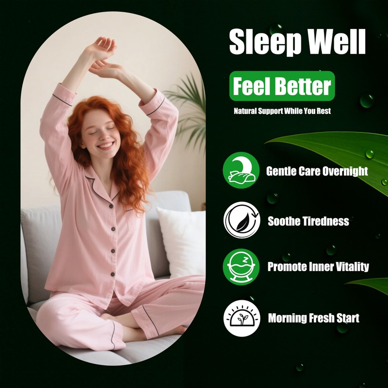 Foot Pads, Ginger & Bamboo Vinegar, Overnight Peel-and-Stick, Easy Evening