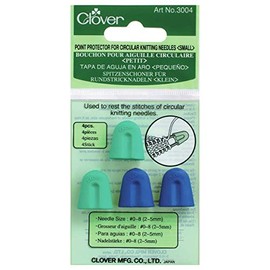 Clover 3004 Point Protectors For Circular Knitting Needles-For Sizes 0-8 4/Pkg