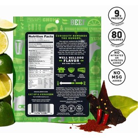 KRAVE, Beef Jerky Variety Pack (2.7 Ounce Bags, Pack of 4) - Sea Salt, Chili Lime, Sweet Chipotle