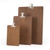 Chalkboards UK Clipboard with Silver Clip, Wood, Dark Oak, 26.2