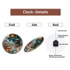 Industrial Style 12 Inch Large Glass Wall Clock with Rustic