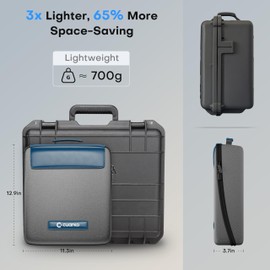 cuarko Starlink Mini Case, [Lightweight & Compact, in-Bag Usage Design], Durable Waterproof Dustproof Designed for Outdoor, Holds Full Starlink Mini Accessories Easily