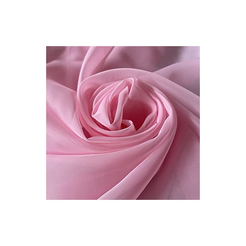Megachest TAILORED VOILE WINDOW SCARF PELMET (CANDY PINK, 56"X197"X1 Panel)