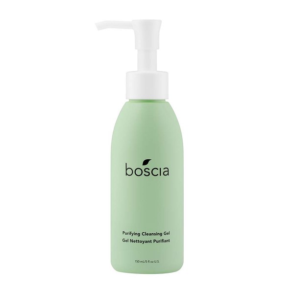 boscia Purifying Cleansing Gel - Vegan, Cruelty-Free, Natural and Clean Skincare | Daily Natural Purifying Deep Cleansing Gel Face Cleanser, 5 fl oz