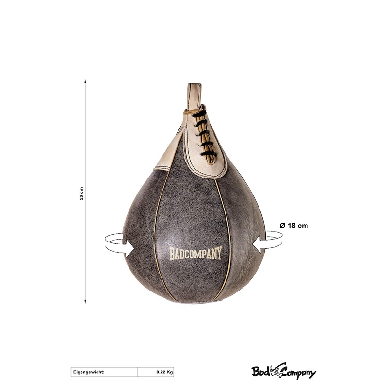 Bad Company Retro Cowhide Leather Boxing Ball Medium I Punching