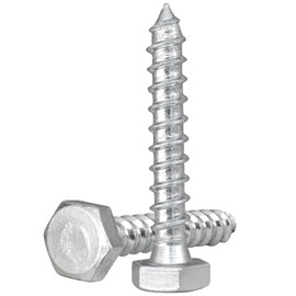 M12 12mm Coach Screws Length: 100mm (Pack of: 10) HEX Hexagon Head Lag Bolts Wood Screws Steel Zinc Plated DIN 571