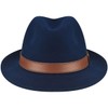 Bailey of Hollywood Perry Fedora Navy, Medium
