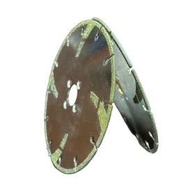 JUSTCUT 6" Inch Diamond Turbo Cutting Side Rim Marble Blade with 5/8-11" Thread