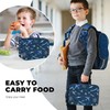 Clastyle Blue Plane Insulated Lunch Bag for Kids Boy, Airplane
