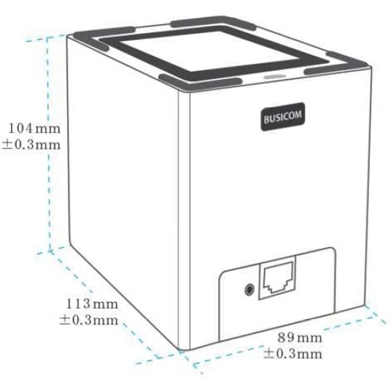 Visicom BC-NL3000U2-W-C Tabletop QR Code Reader USB (USB Type-C /
