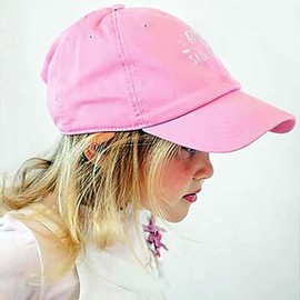 Funshow Big Sister Baseball Cap Vintage Embroidered Hat for Girls Kids Pink