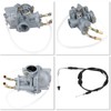 Carburetor Carb Air Filter Box Throttle Cable Choke Cable for
