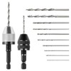 2 pieces keyless drill chuck, 1/4 inch hex shank drill