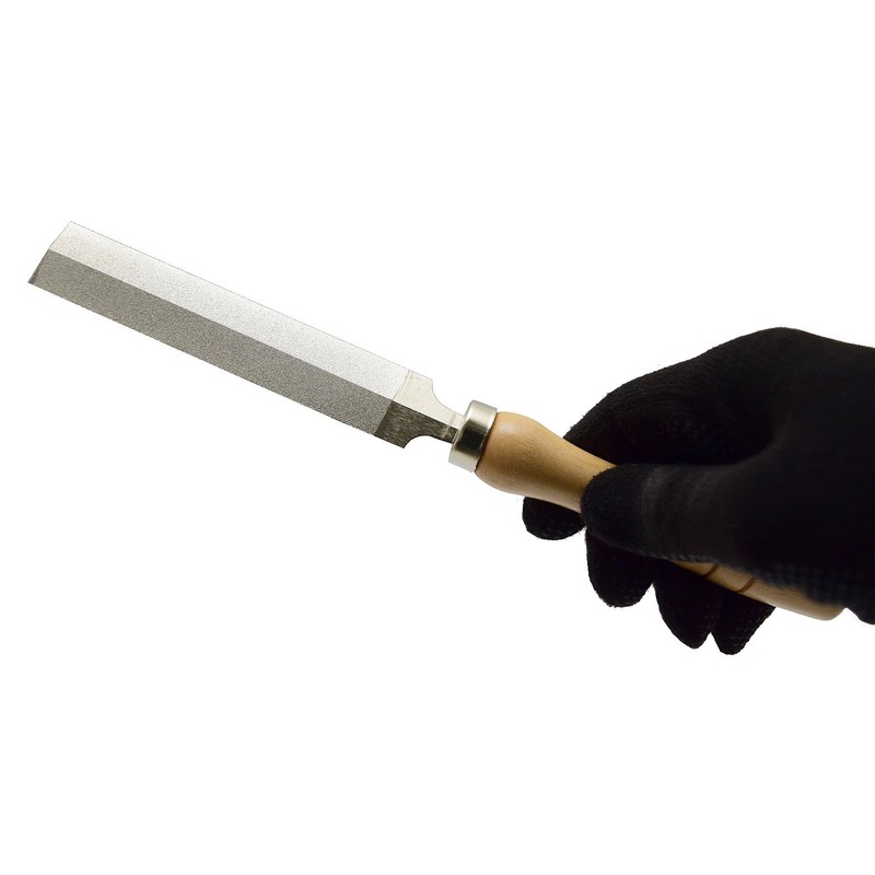 Takagi Takagi Diamond Double-edged File with Wooden Handle 3.9 inches