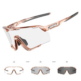 KAPVOE Photochromic Cycling Glasses MTB Glasses Men Women Clear Sports Glasses Road Bike Sunglasses Cycling Running Golf Baseball Hiking Volleyball Tennis Fishing Softball 10