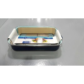 Wholesale merchandisers Grand gourmet rectangular roaster 17.5"x12.5" enamel on steel