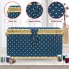 SINGER Large Sewing Basket Floral Bird Print with Matching Zipper