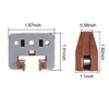 10Pcs Drawer Slide Track Guide Glide with Drawer Guide Metal