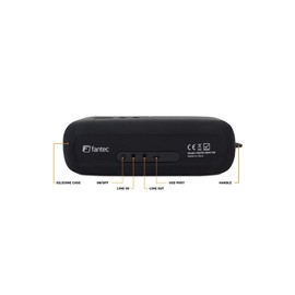 FANTEC 1913 Mobile Bluetooth 4.1 Rich Bass Speaker with Built in Microphone Turquoise