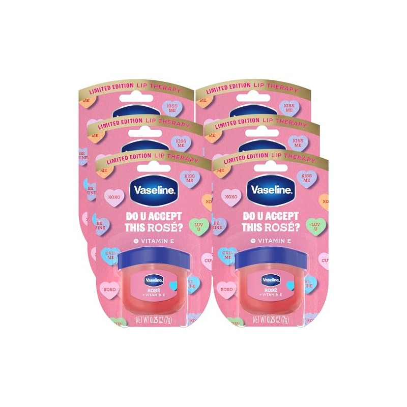 Vaseline Lip Therapy, Limited Edition Tinted Lip Balm Variety 6-Pack,