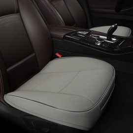 EDEALYN 1 Pack Luxury Automotive Seat Cover Water Proof PU Leather Front Car Seat Cover Protectors Seat Cover Universal Fit 95% Vehicles