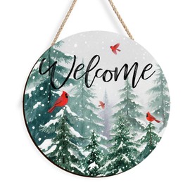 Christmas Wooden Door Wreath Jesus is The Reason for The Season Xmas Door Hanging Sign Christmas Decorations for Front Door Wall Decor Welcome Winter Holiday Porch Decorations