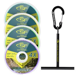 SF Clear Nylon Tippet Line with Holder Fly Fishing Tippets Leaders Trout # Nylon 0-1-2-3X