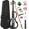 Vangoa Electric Violin 4/4 Full Size Set, Solid Maple Wood