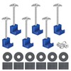Pickup Truck Tool Box Mounting Kit No Drill, 6 Pcs