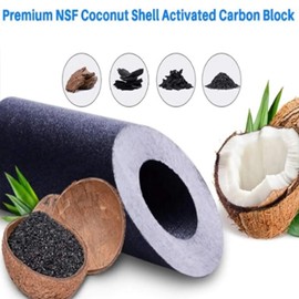 Carbon Water Filter 10-Inch Standard Whole House Carbon Wrap Sediment Odor Replacement Filter 5 Micrometres