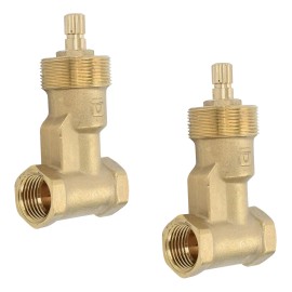 Juego Vástagos Ascendentes Empotrable Urrea 52c Latón Acabado Mate Color Dorado Oscuro