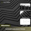 Siiluminisoy Small Stall Boho Shower Curtain Black Tassel Woven Fabric