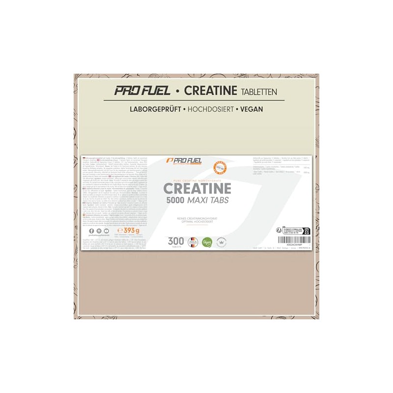 Creatine Tablets 600x - Optimal High Dose with 5685 mg